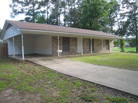 Carport View at Front of House